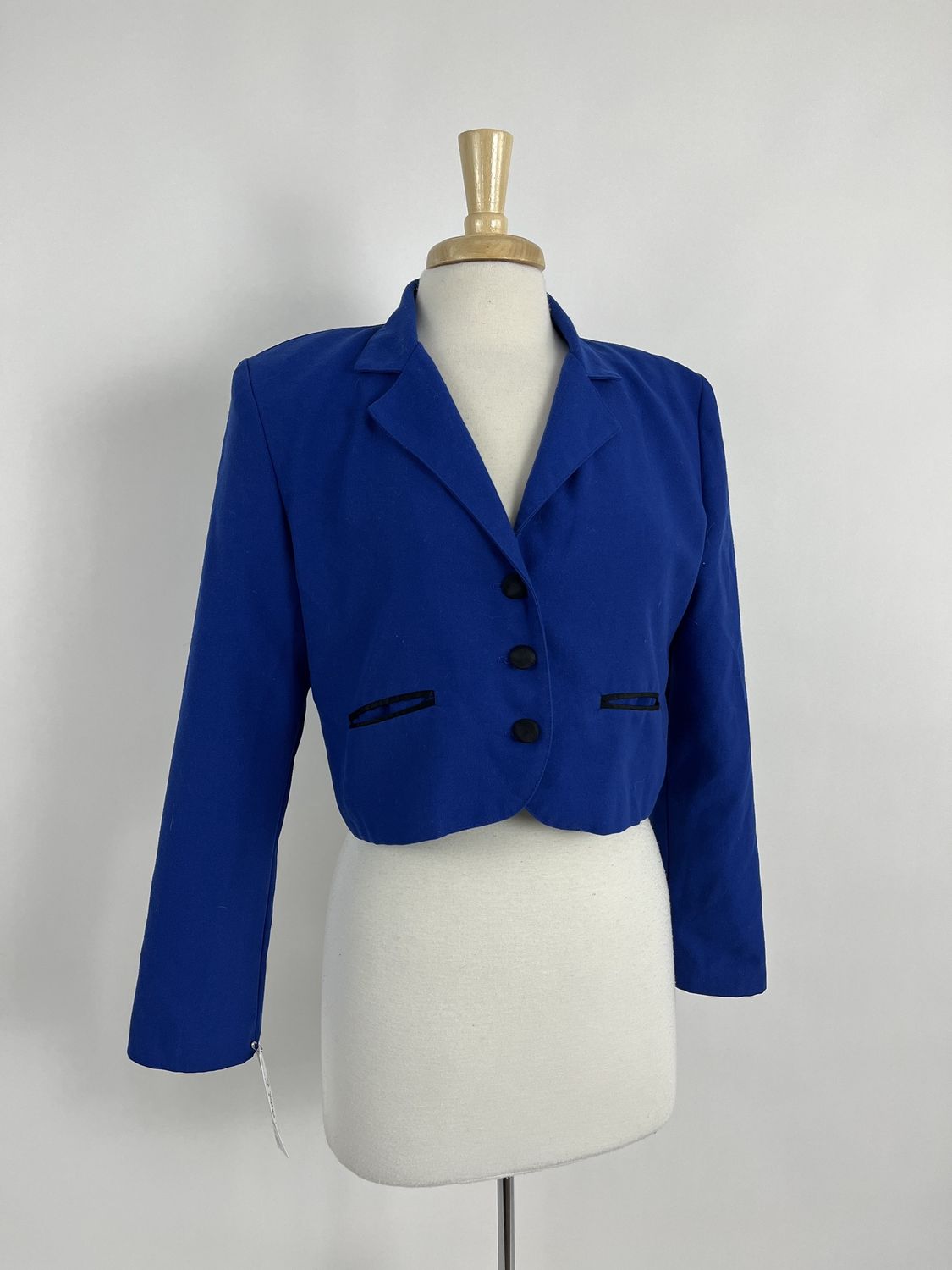 Blue Cropped Blazer