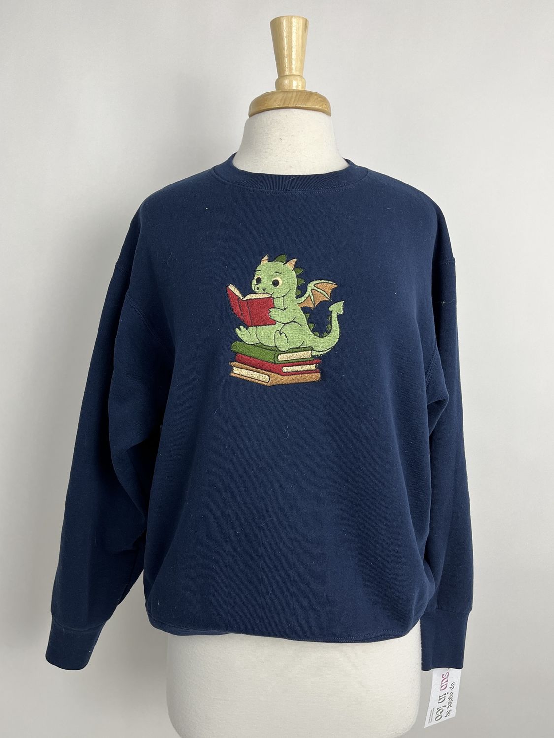 Reading Dragon Embroidery, Colour: Navy