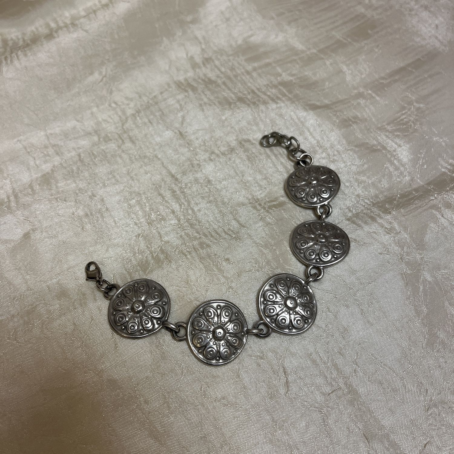 silver shield bracelet