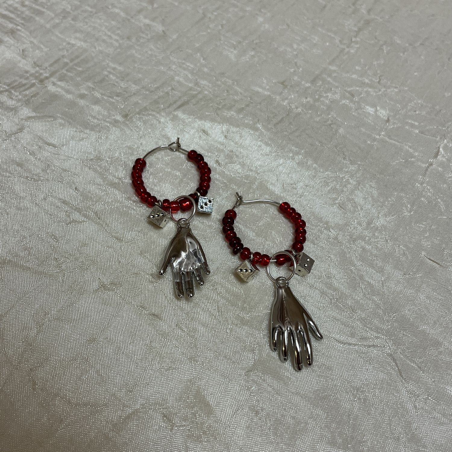 Dice Hand Earrings