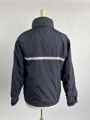 navy stripe puffer y2k