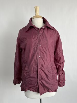 80's burgundy windbreaker
