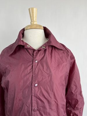 80's burgundy windbreaker