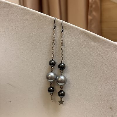 Dark star earrings