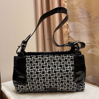 B&amp;W Houndstooth shoulder bag