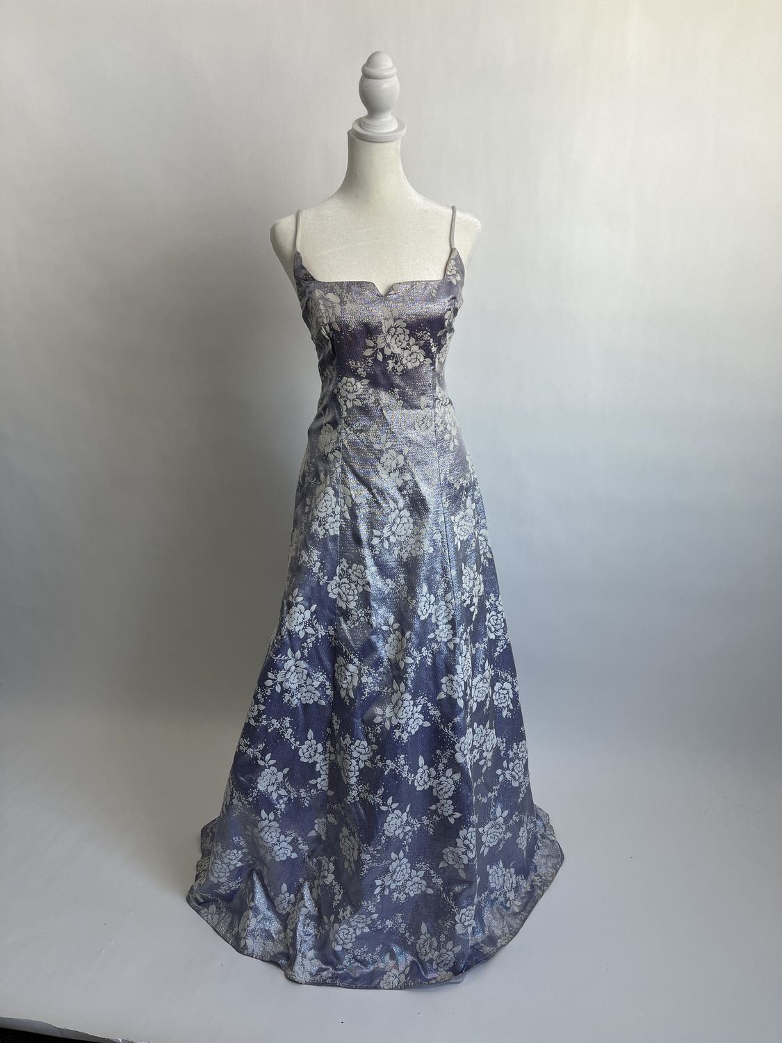 Purple Shimmer Flower Gown