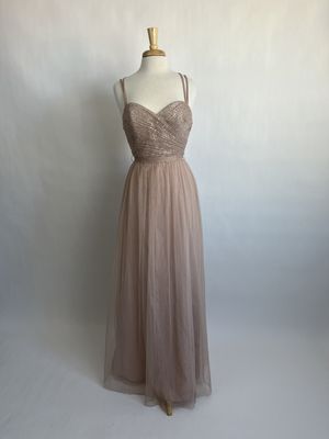 Dusty Blush Mesh Gown