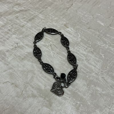 Antique Silver heart bracelet