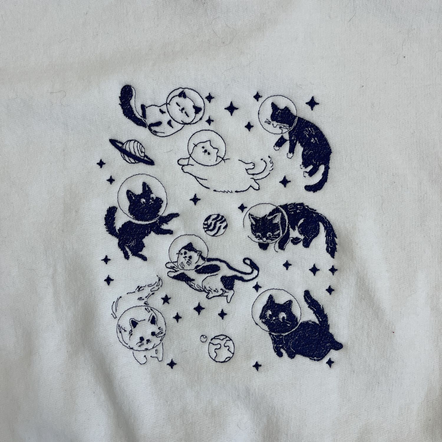 Space Cat Embroidery