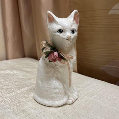 White Cat Figurine