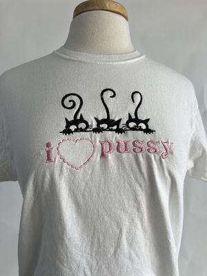 I <3 Pussy Embroidery