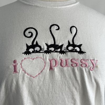 I <3 Pussy Embroidery