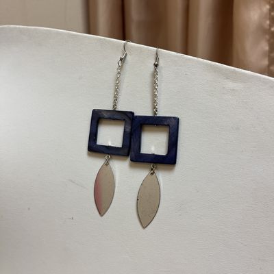 Square dreamcatcher earrings