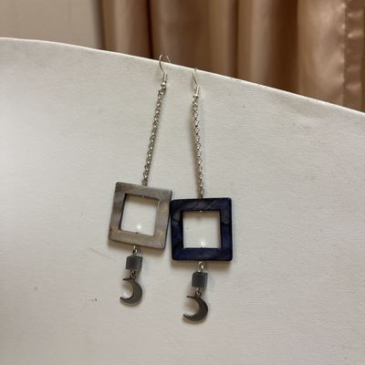 Square Moon Earrings