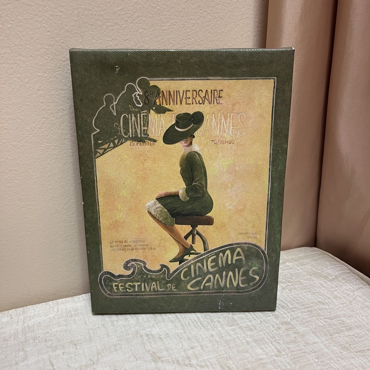 Cinema Green Canvas Print