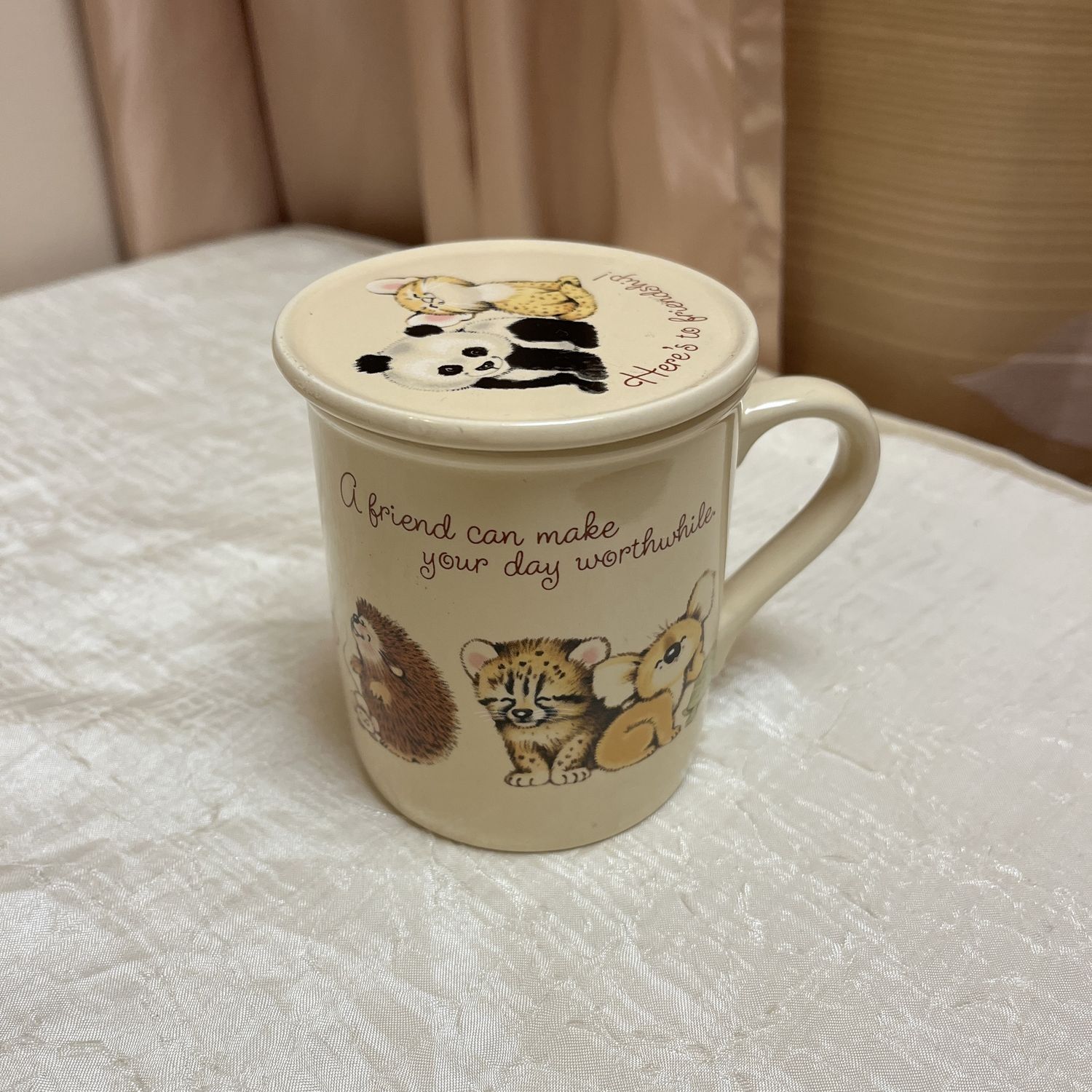 80s friendship mug &amp; coaster set