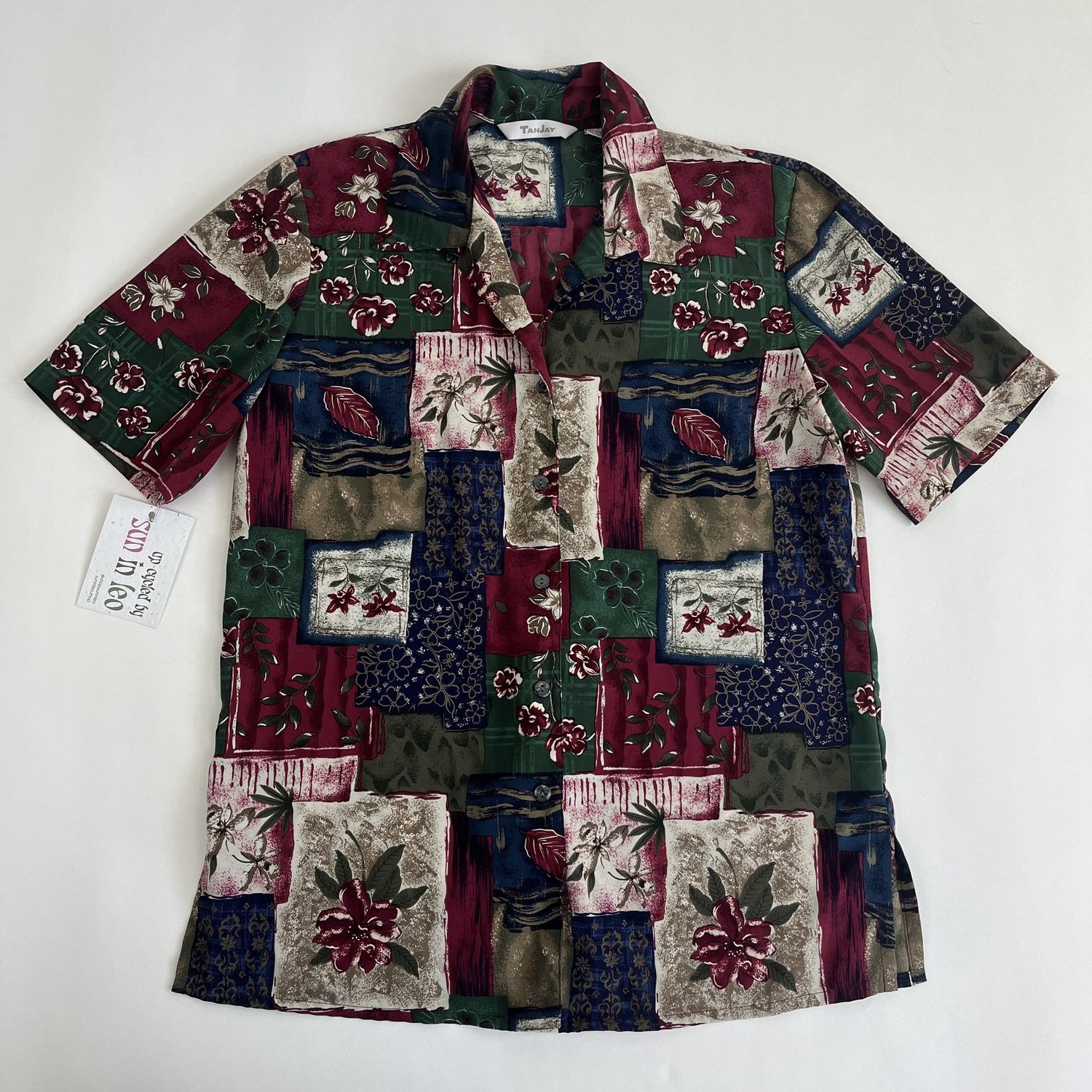 Maroon Patchwork Styled Top