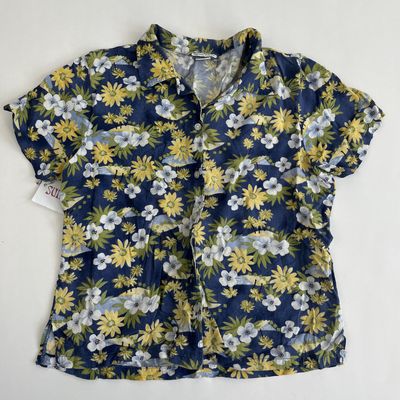 Blue Hawaiian Blouse