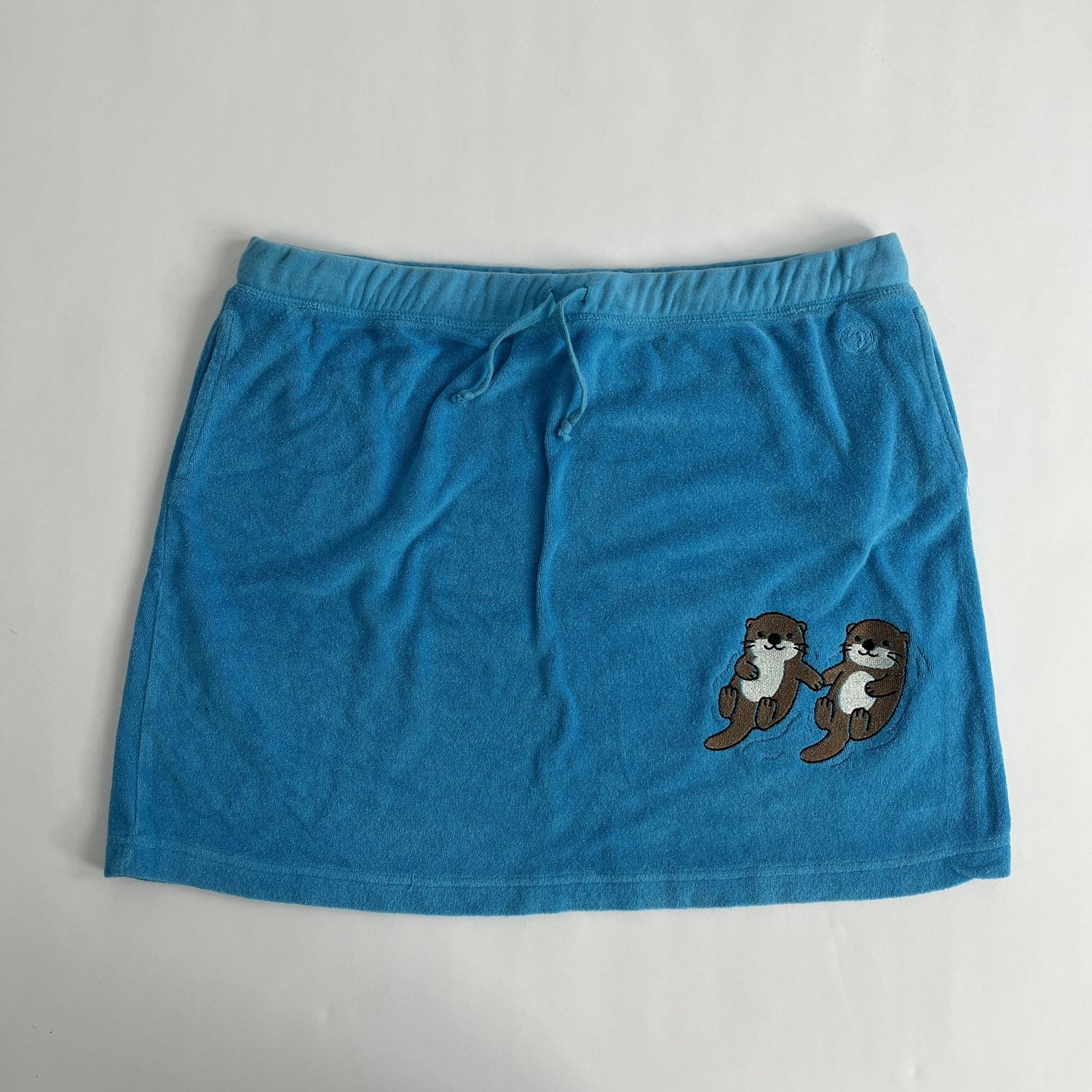 Otters Embroidery, Style: Terry Cloth Skirt