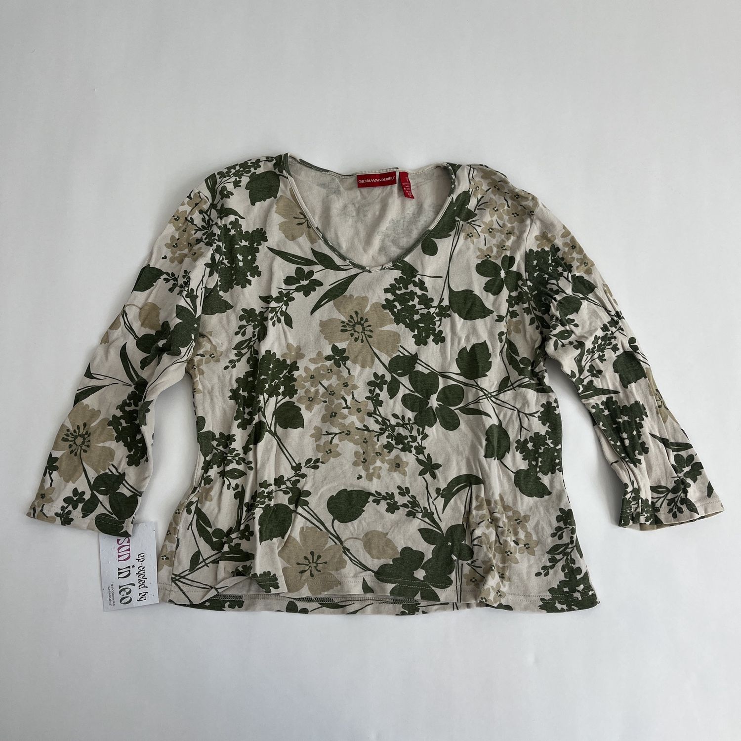 Spring Green Flower Top