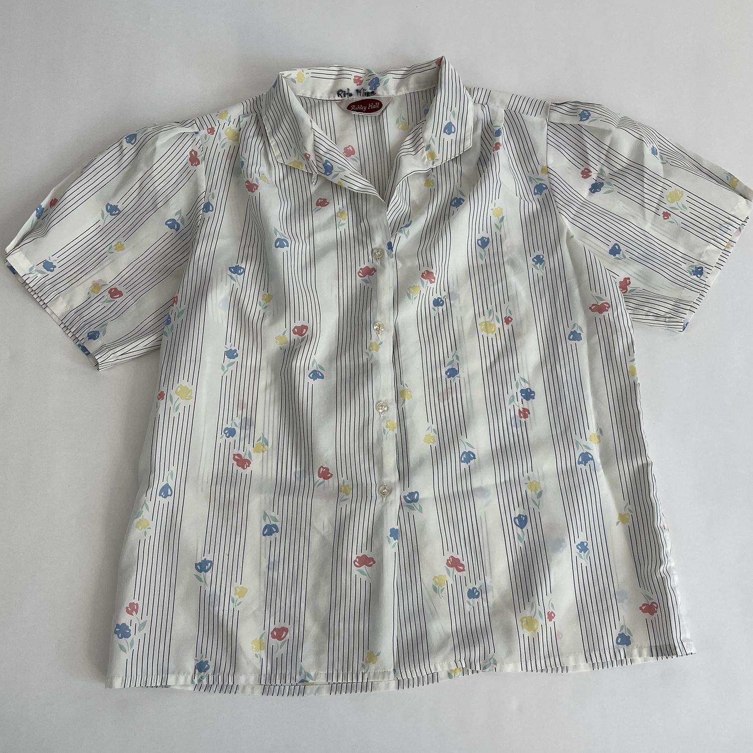 Spring Flower Stripe Blouse