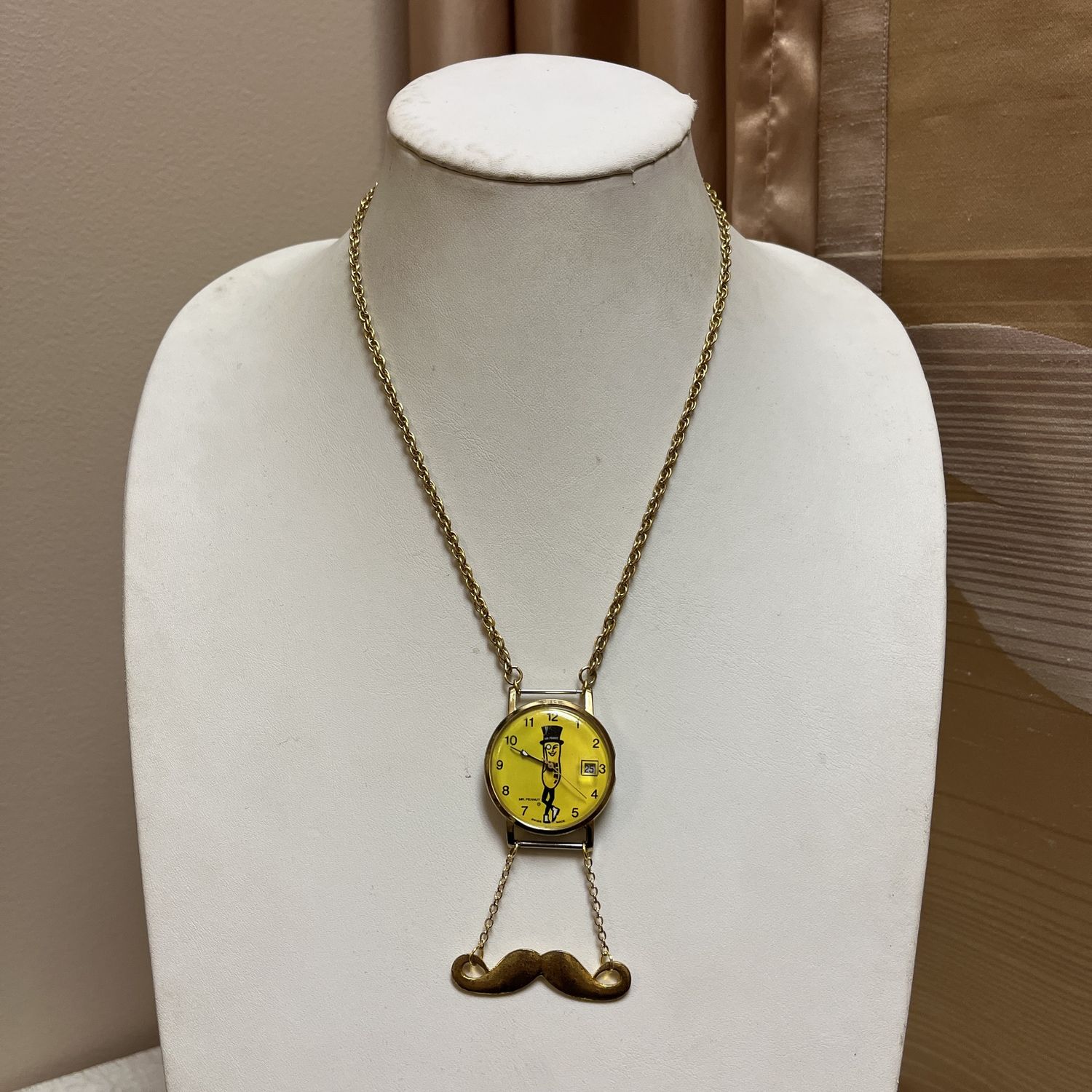 Mr. Peanut Watch Necklace