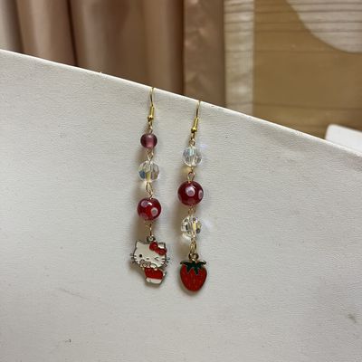 Hello Kitty Strawberry Earrings