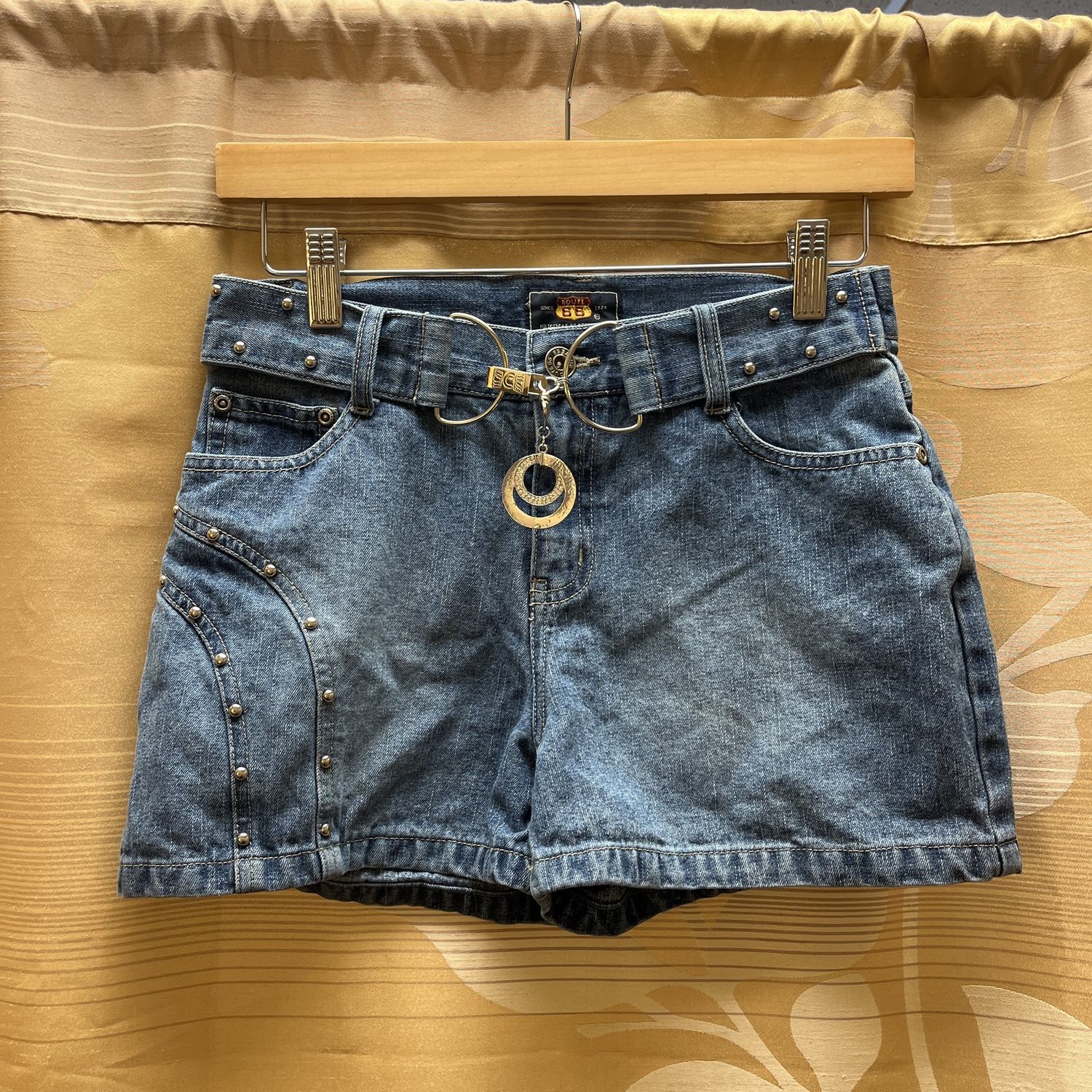 Silver Studded Shorts