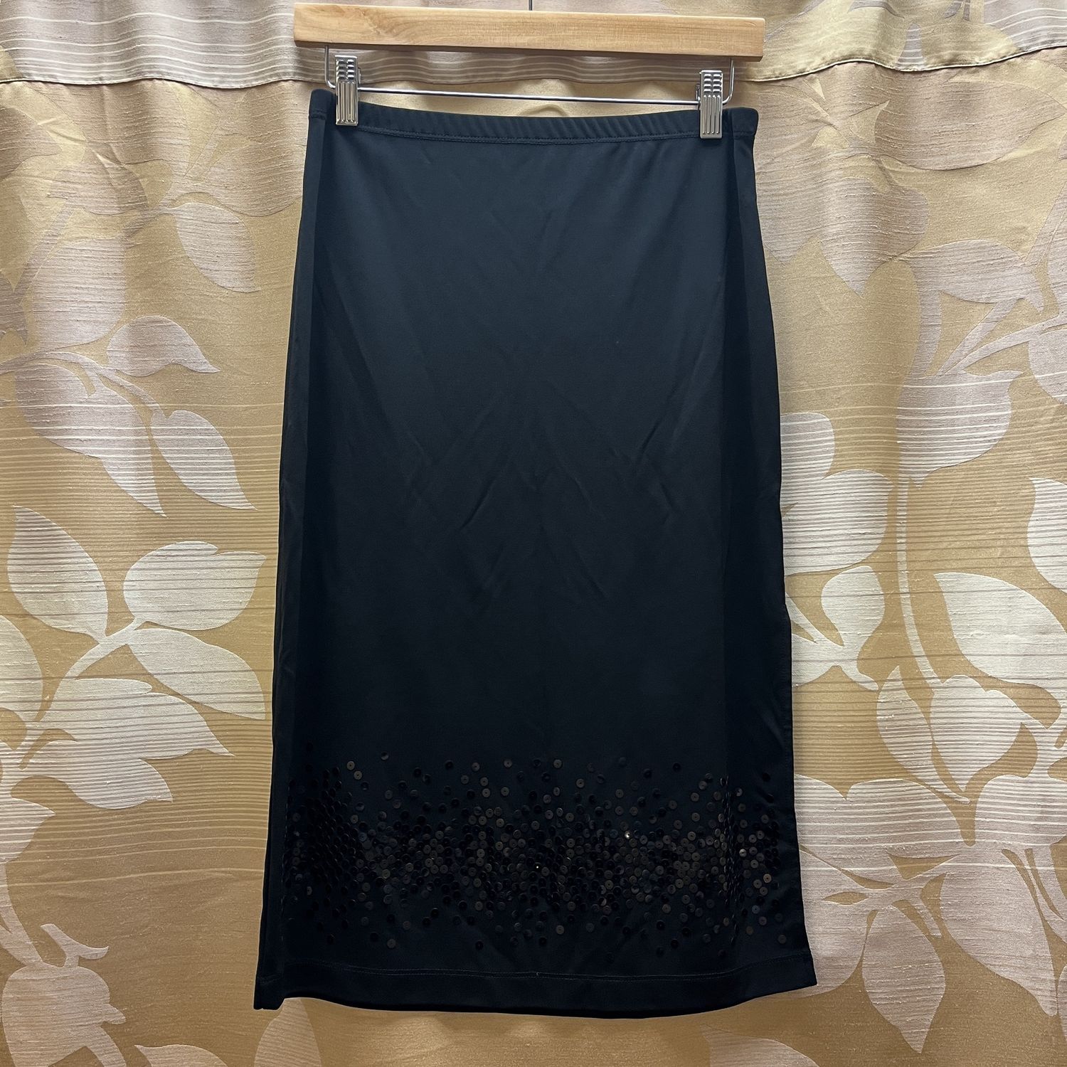 Black Sparkle Sequin Skirt