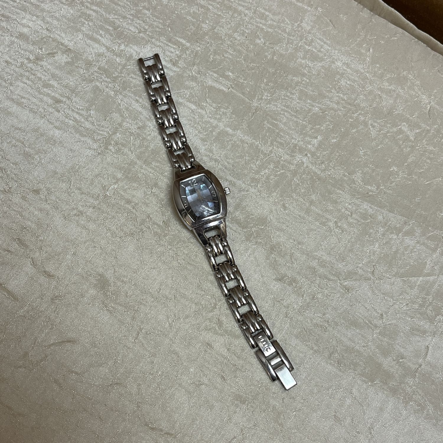 Silver Blue Rectangle