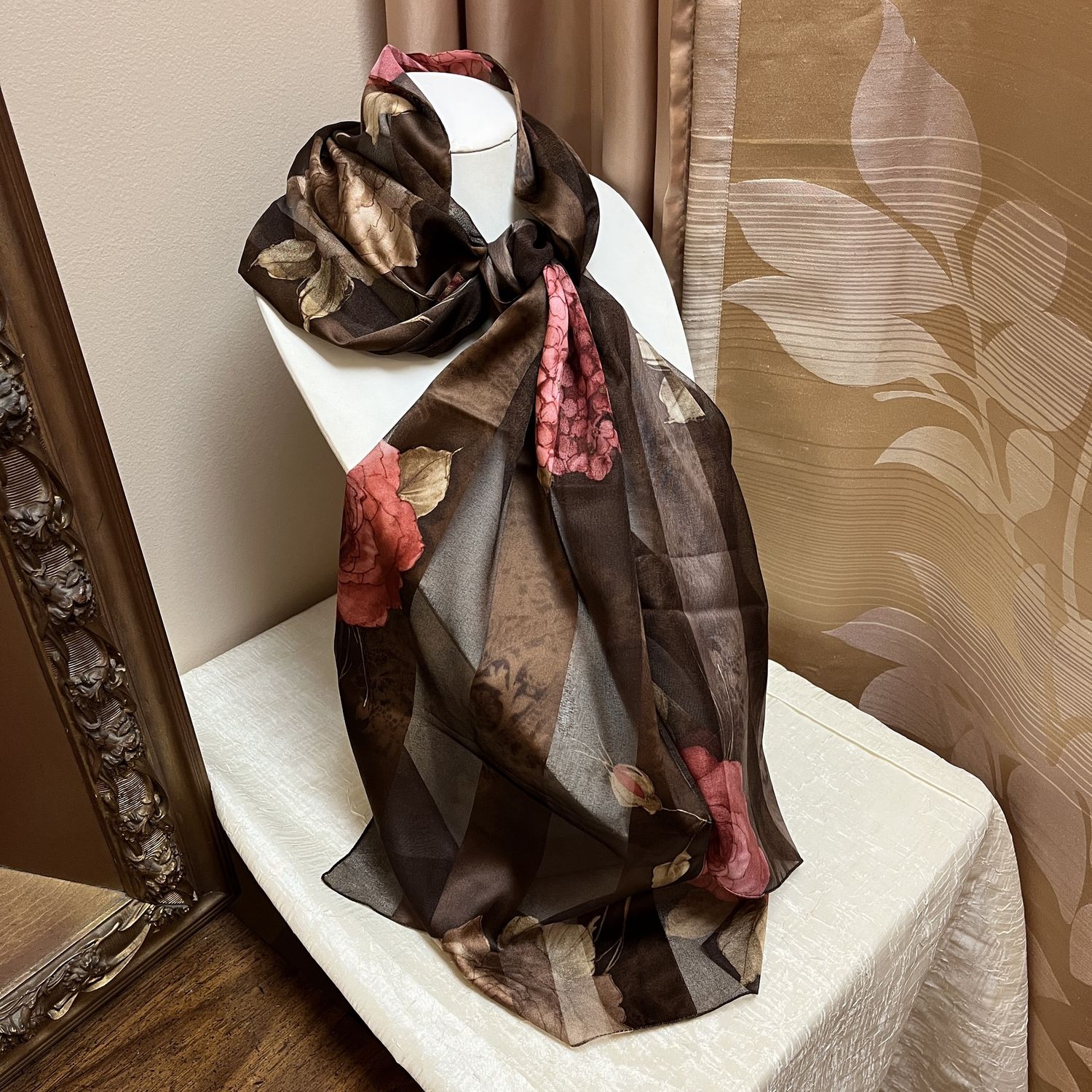 Chocolate Rose Scarf