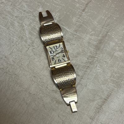 Large Square Bold Gold Watch