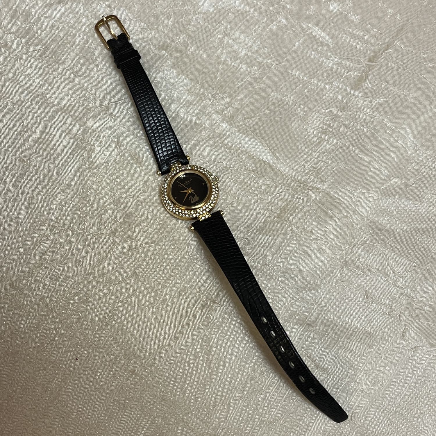 Crystal Framed Black watch