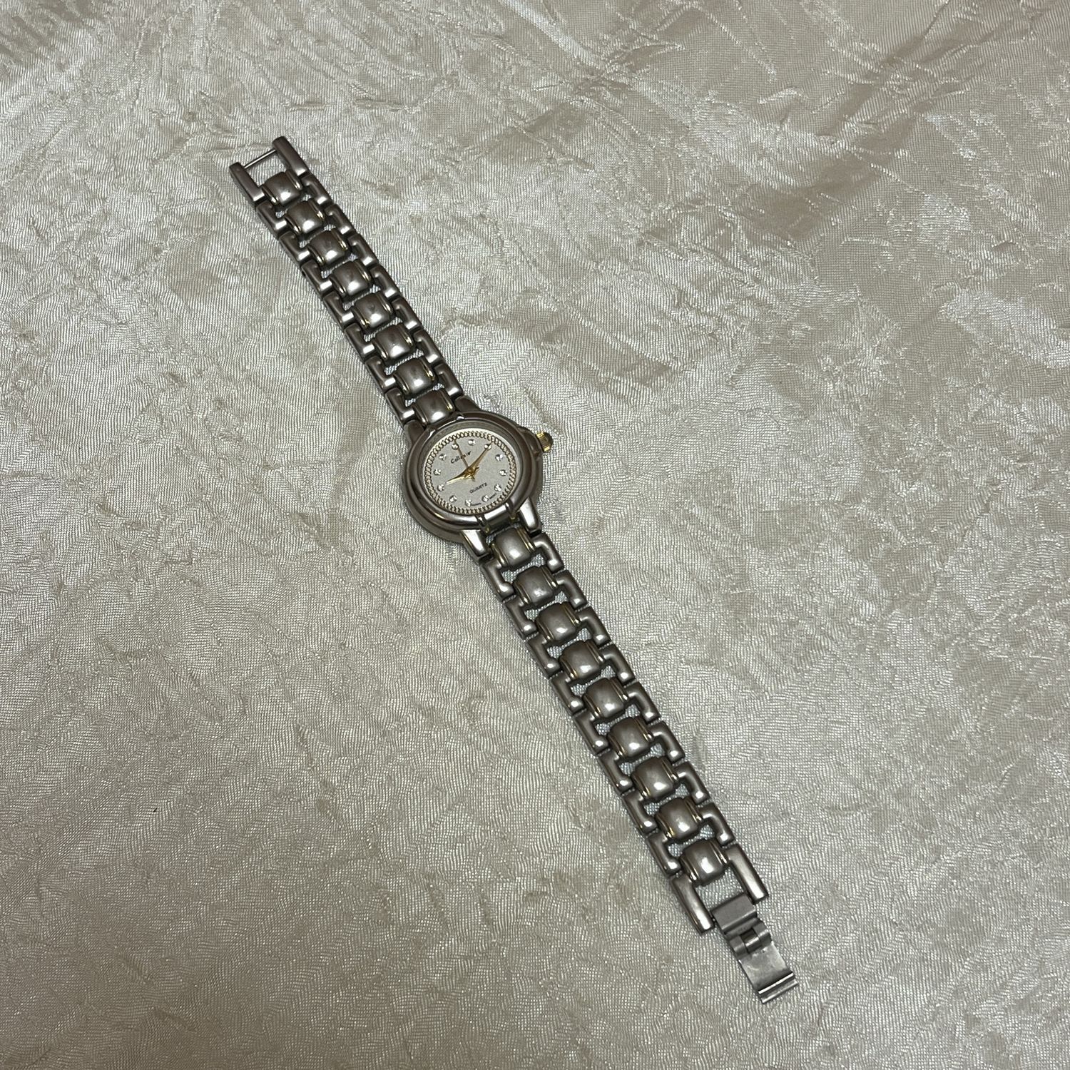 Silver chained Watch