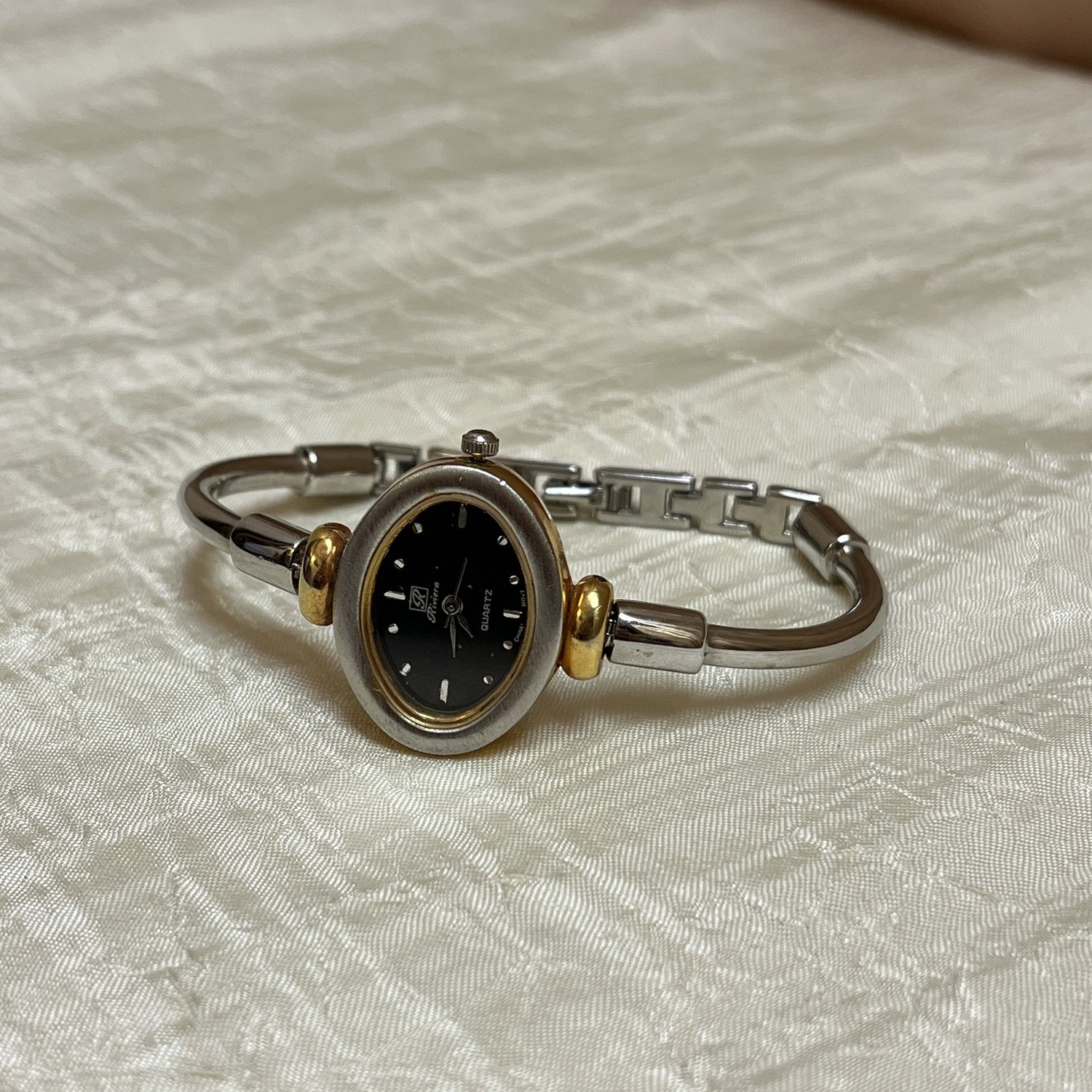 Two Toned Oval watch
