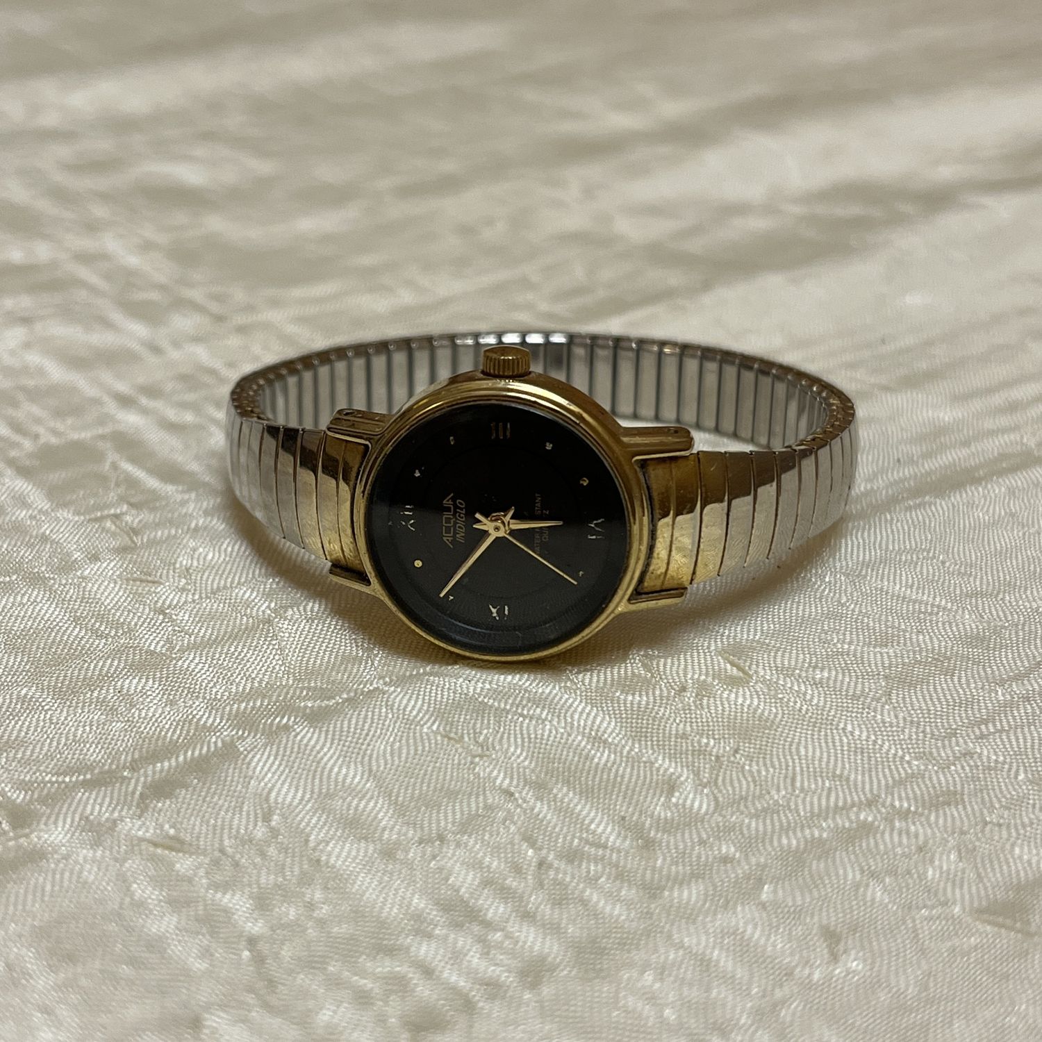 Tones of Metal Stretch Watch