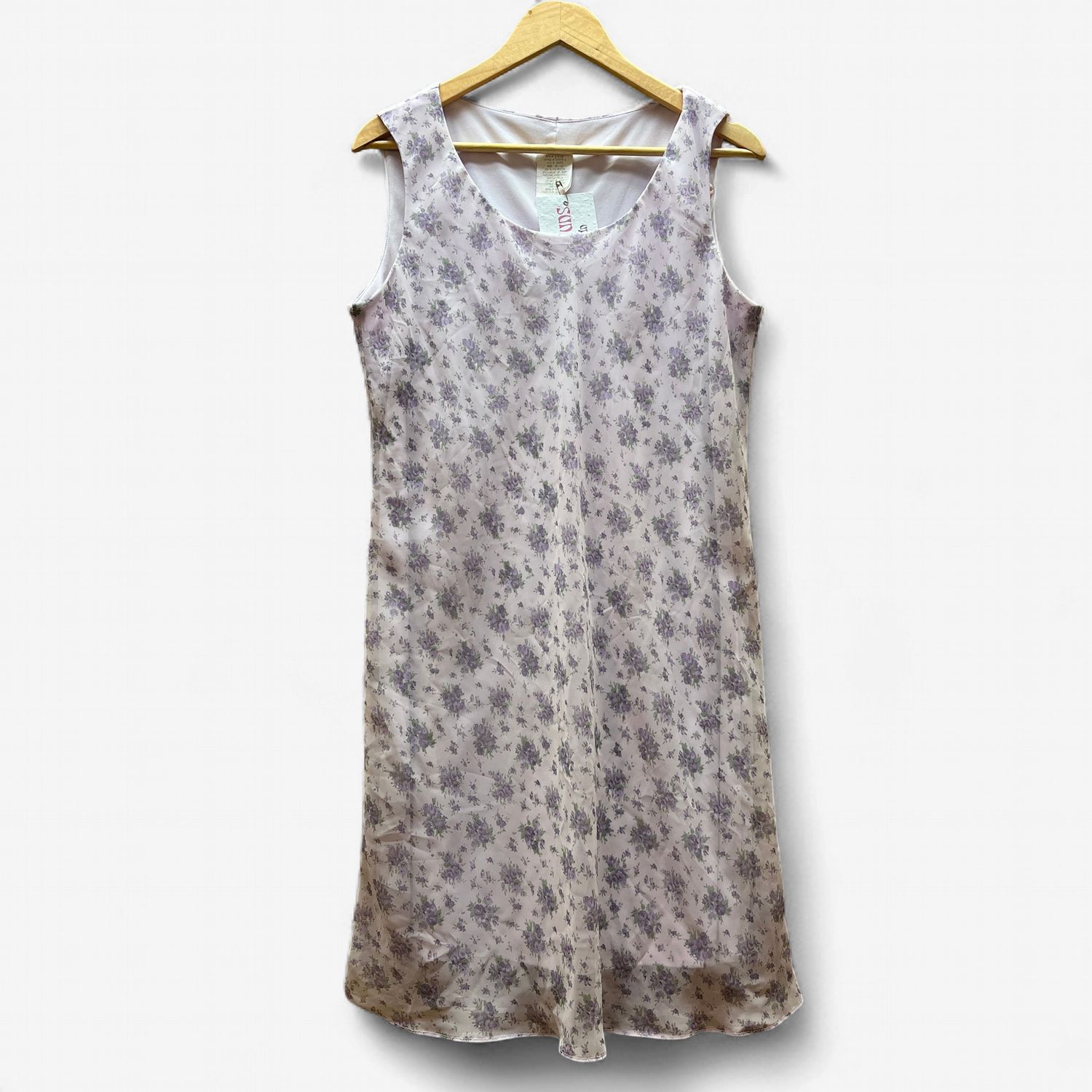 Sheer Purple Foral Dress