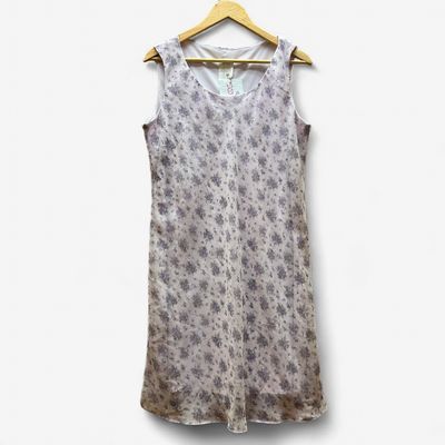 Sheer Purple Foral Dress