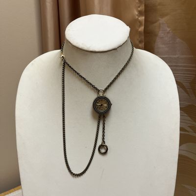Bronze Steampunk Layered Watch Necklace
