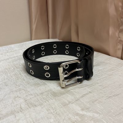 Silver Studded Black Belt