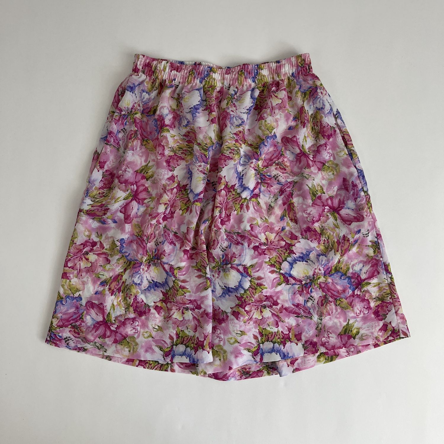 Pink Floral Shorts