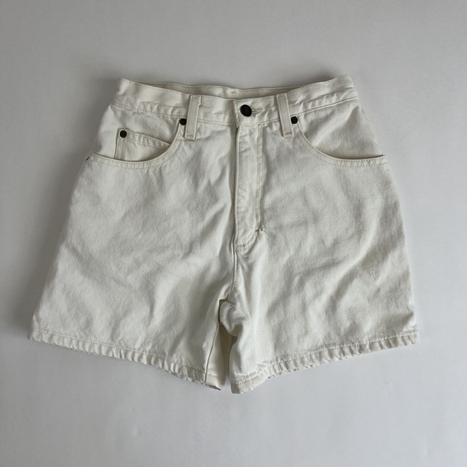 White Denim Shorts