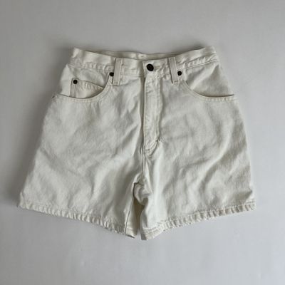 White Denim Shorts