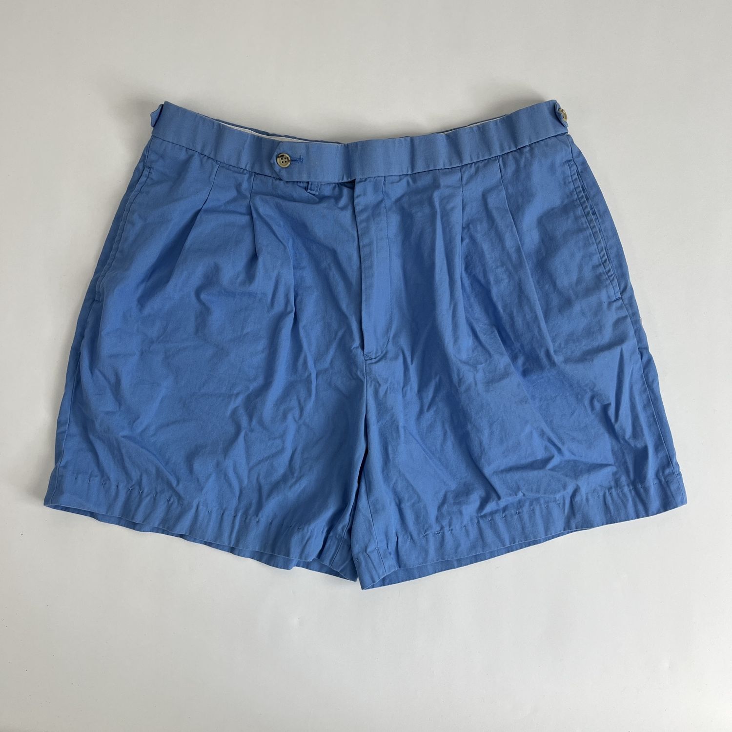Light Blue Cotton Shorts