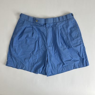 Light Blue Cotton Shorts