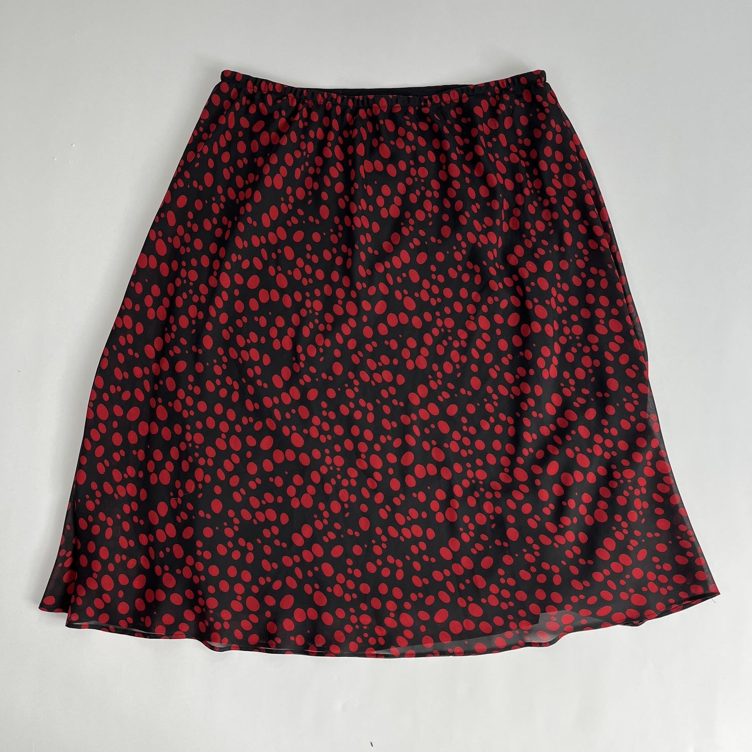 Black + red Spotted Skirt