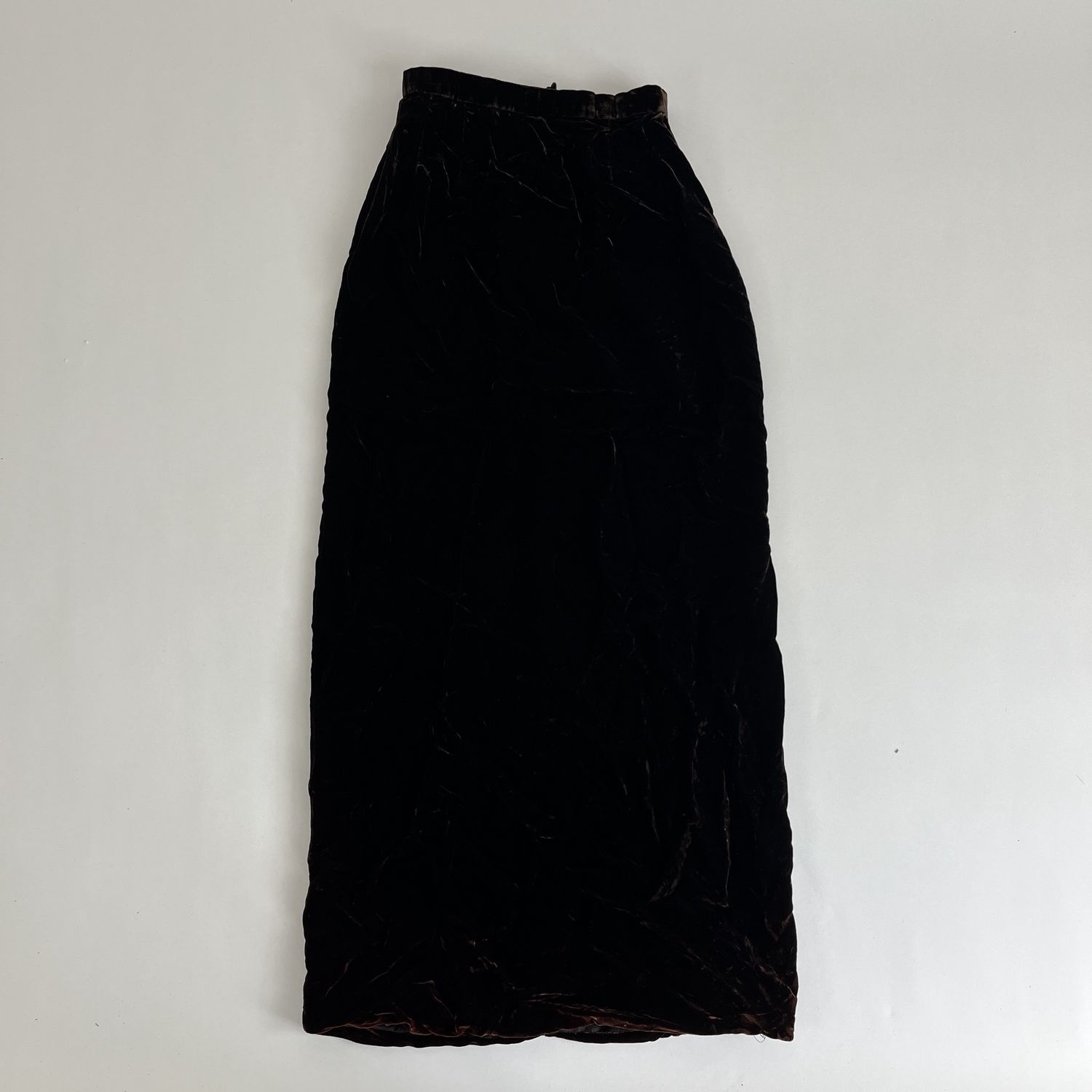 Brown Velvet Skirt