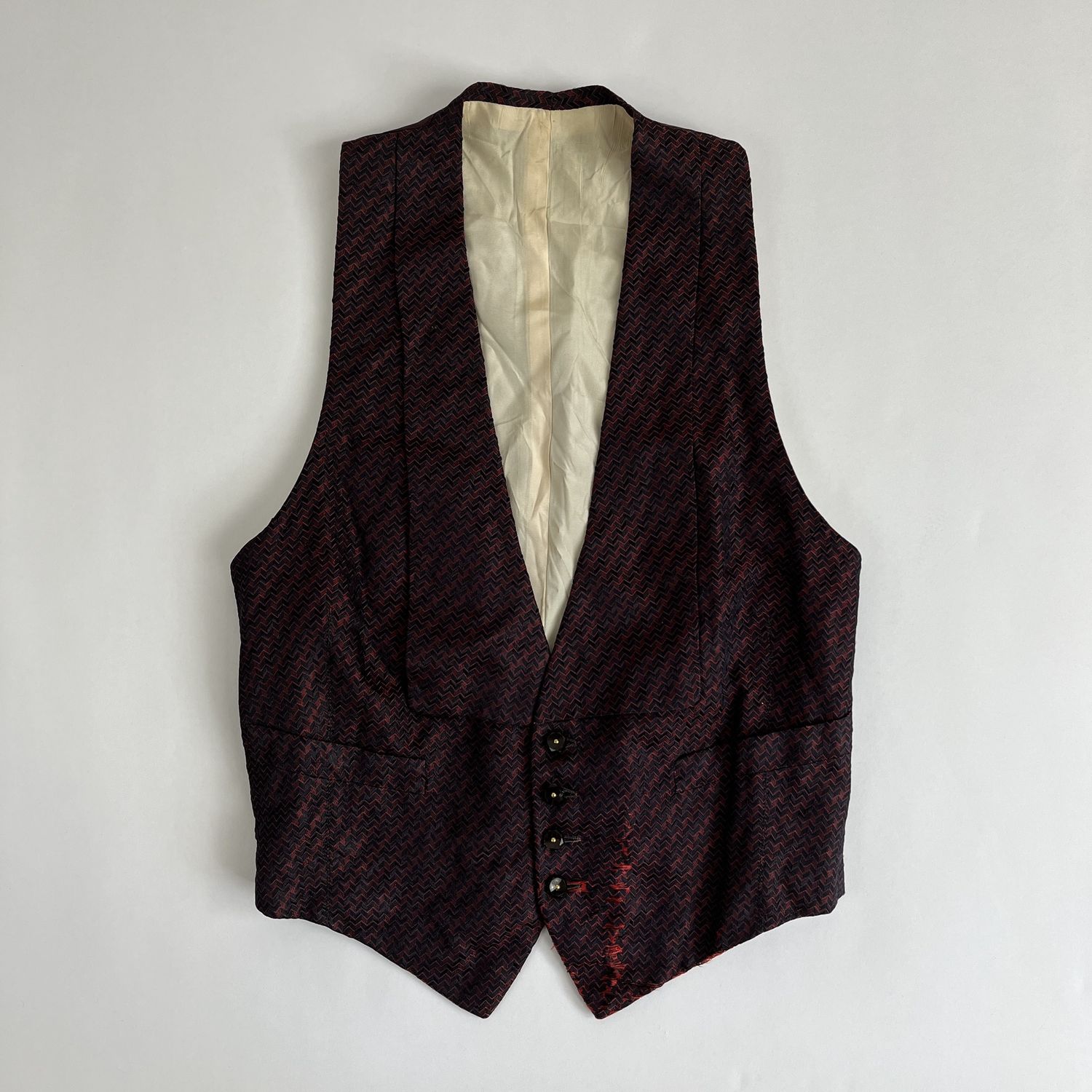 Red + black Vest