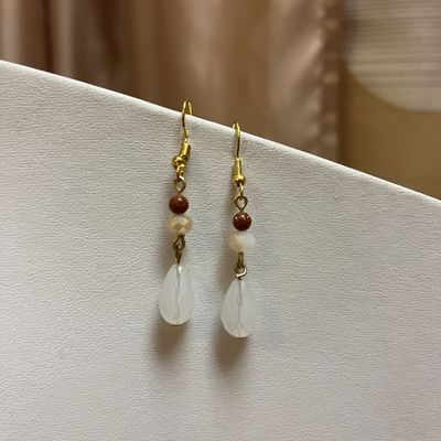 Goldstone Teardrop Earrings