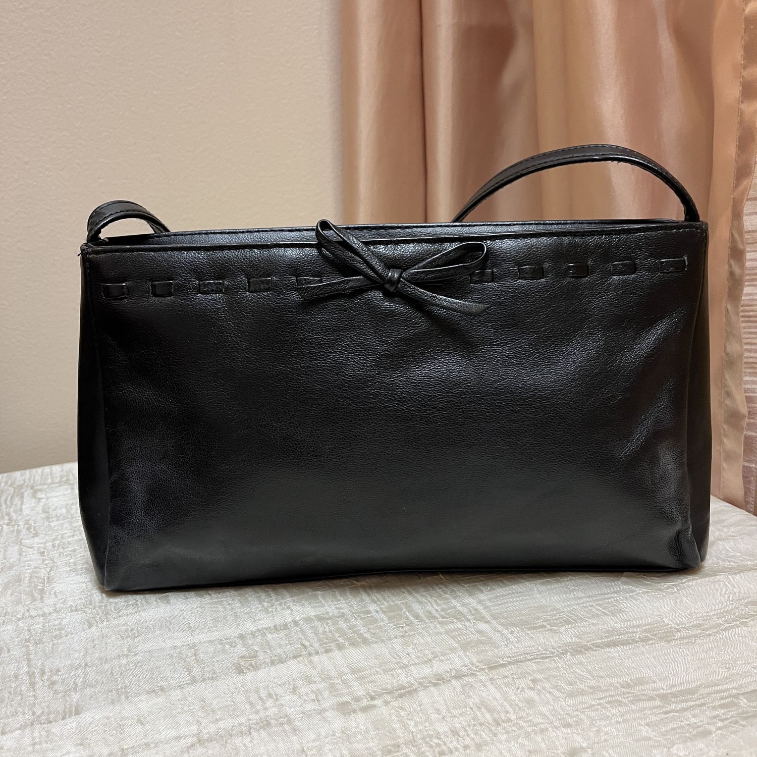 Black Leather Shoulder Bag
